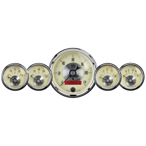 AutoMeter 2000 Prestige Series Antique Ivory 5 Gauge Spd/Fuel/Oil/Vlt/Wtr