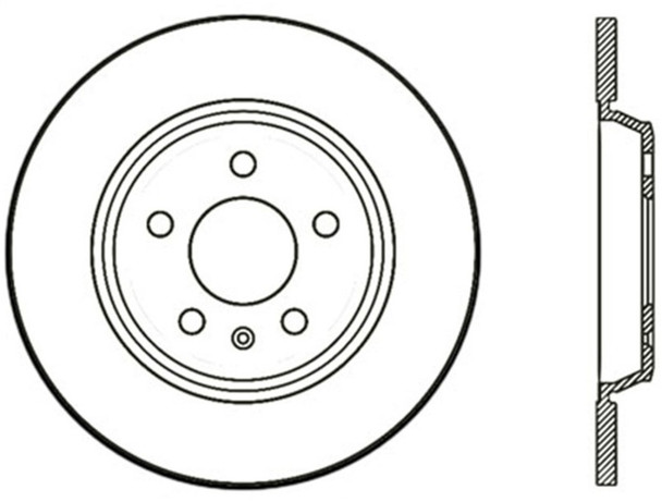 StopTech 126.33127CSL Sport Cryo-Treated Slotted Disc Brake Rotor