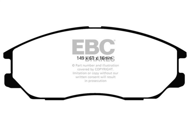 EBC Brakes DP21725 Greenstuff 2000 Series Sport Brake Pads Fits Amanti XG350