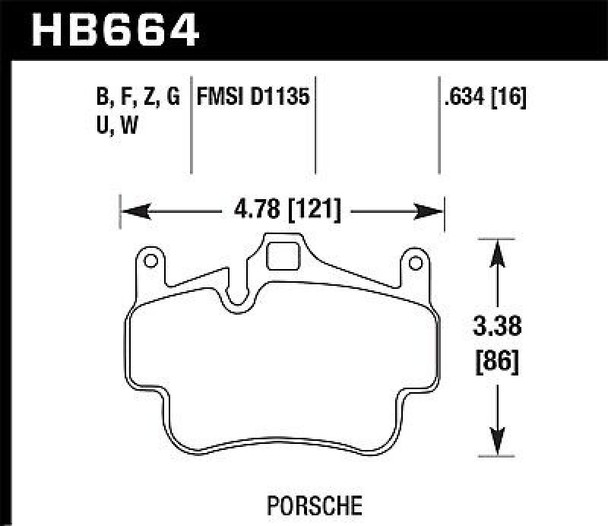 Hawk Performance HB664D.634 ER-1 Disc Brake Pad