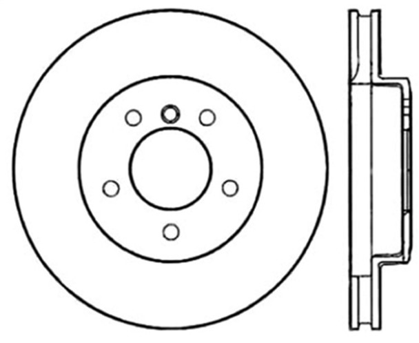 StopTech 128.34060R Sport Cross-Drilled Disc Brake Rotor Fits 02-06 X5