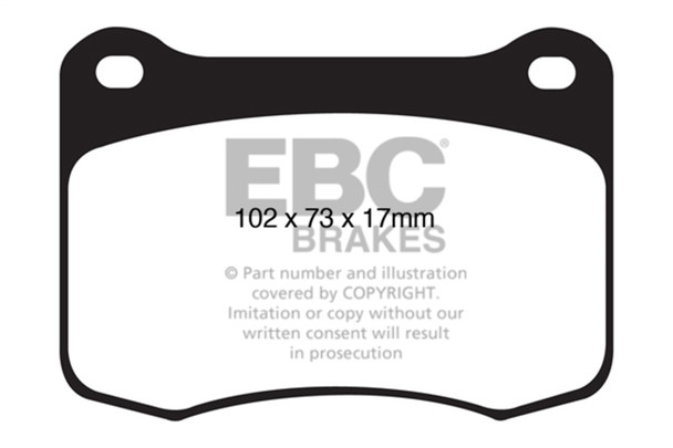 EBC Brakes DP51820NDX Bluestuff NDX Full Race Brake Pads Fits 08-14 IS F