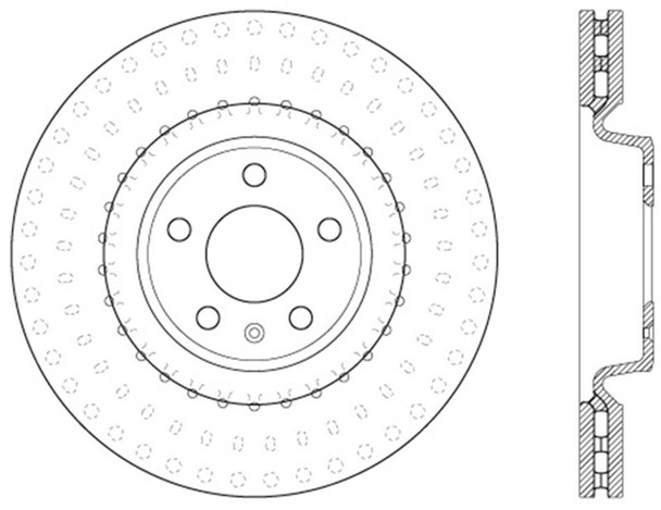 StopTech 126.33138CSL Sport Cryo-Treated Slotted Disc Brake Rotor