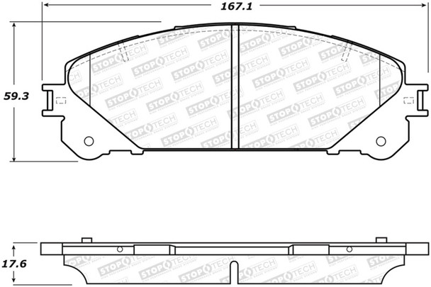 StopTech 308.13240 StopTech Street Brake Pads