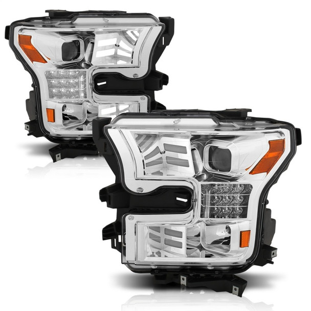Anzo USA 111409 Projector Headlight Set Fits 15-17 F-150
