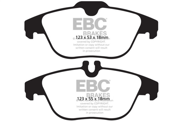 EBC Brakes DP42012R Yellowstuff Street And Track Brake Pads Fits GLK250 GLK350
