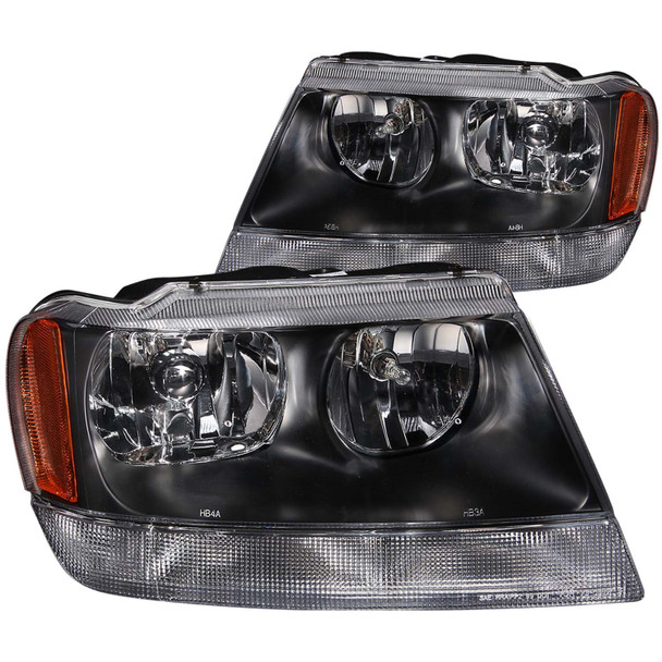Anzo USA 111042 Crystal Headlight Set Fits 99-04 Grand Cherokee (WJ)