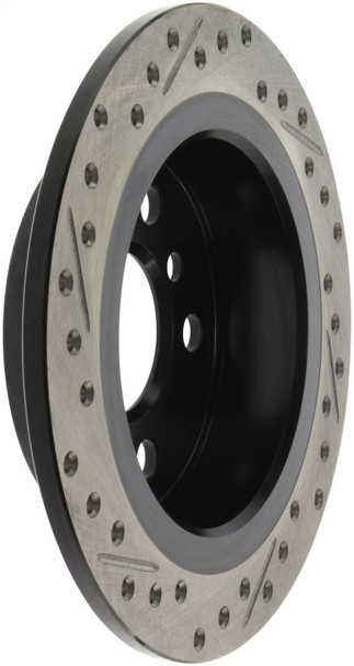 StopTech 127.34159L Sport Cross-Drilled And Slotted Disc Brake Rotor Fits Cooper