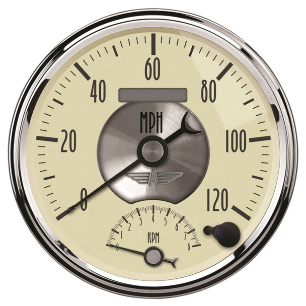 AutoMeter 2090 Prestige Series Antique Ivory Tach/Speed Combo