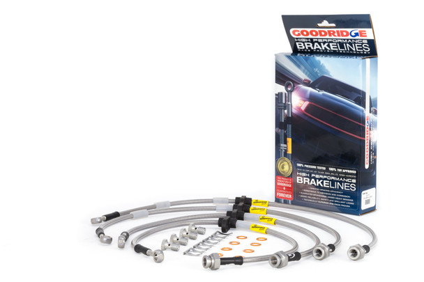 Goodridge USA 20076 G-STOP SS Braided Brake Line Kit Fits 91-95 Legend