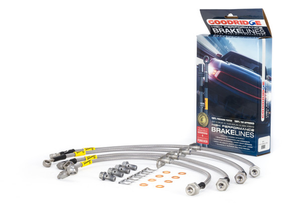 Goodridge USA 20042 G-STOP SS Braided Brake Line Kit Fits 17-18 Civic