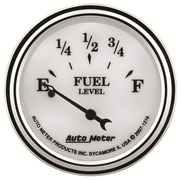 AutoMeter 1216 Old Tyme White II Fuel Level Gauge