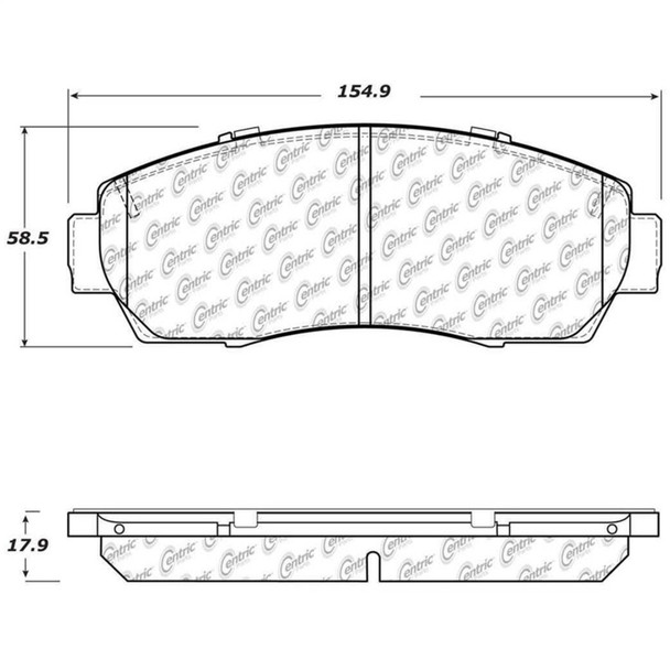 StopTech 308.15210 StopTech Street Brake Pads Fits 11-20 Crosstour Odyssey RDX