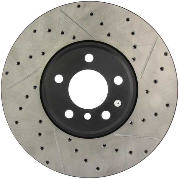 StopTech 127.34060L Sport Cross-Drilled And Slotted Disc Brake Rotor Fits X5