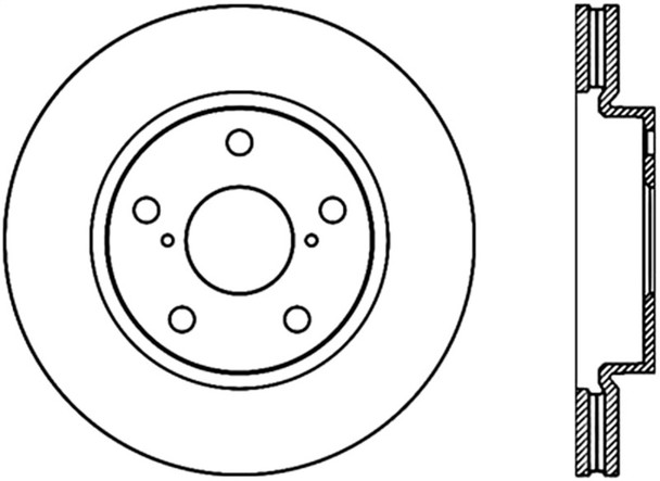 StopTech 127.44147CL Disc Brake Rotor