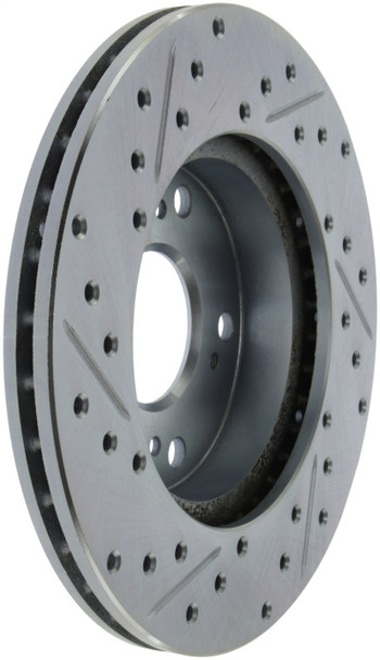 StopTech 227.40056L Select Sport Cross-Drilled And Slotted Disc Brake Rotor