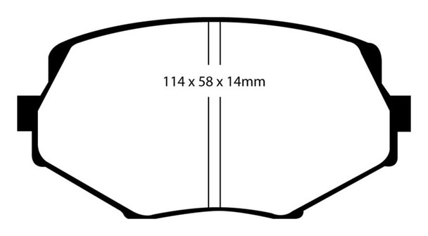 EBC Brakes DP51002NDX Bluestuff NDX Full Race Brake Pads Fits 94-05 Miata