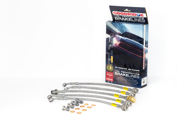 Goodridge USA 12222 G-STOP SS Braided Brake Line Kit Fits 94-96 Impala