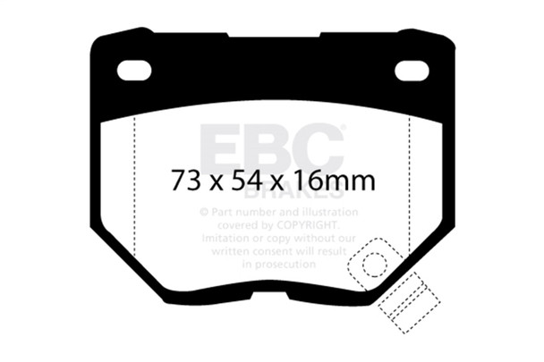 EBC Brakes DP2826 Greenstuff 2000 Series Sport Brake Pads Fits 300ZX Skyline