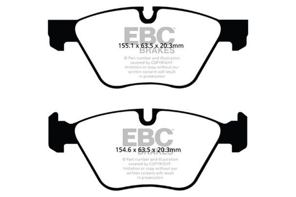 EBC Brakes DP32088C Redstuff Ceramic Low Dust Brake Pads Fits 528i 528i xDrive
