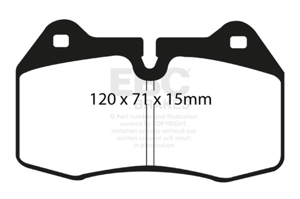 EBC Brakes DP51644NDX Bluestuff NDX Full Race Brake Pads Fits 03-09 350Z G35