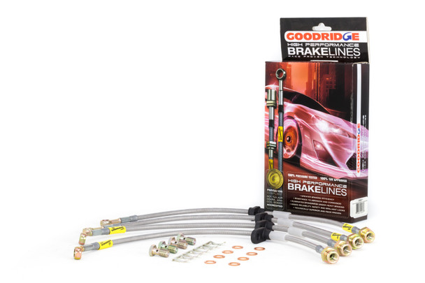 Goodridge USA 20082 G-STOP SS Braided Brake Line Kit Fits 99-03 CL TL