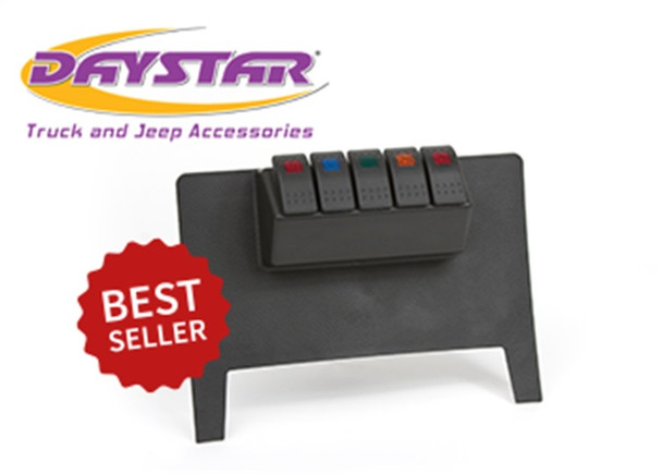 Daystar KJ71034BK Switch Panel Fits 11-18 Wrangler (JK) Wrangler (JL)