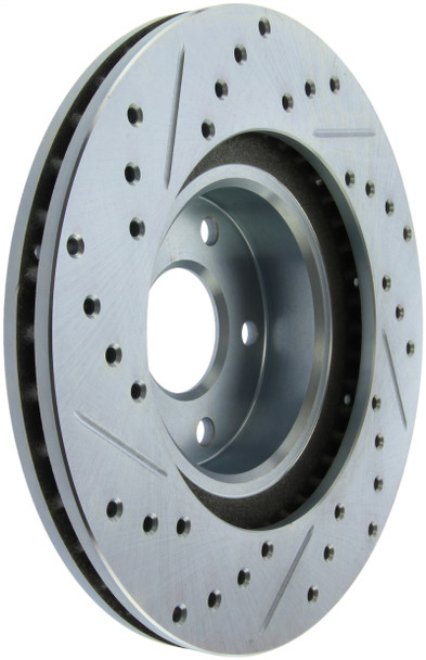 StopTech 227.47012L Select Sport Cross-Drilled And Slotted Disc Brake Rotor