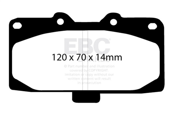 EBC Brakes DP31200C Redstuff Ceramic Low Dust Brake Pads