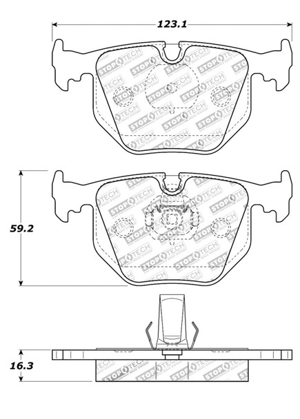 StopTech 308.06830 StopTech Street Brake Pads