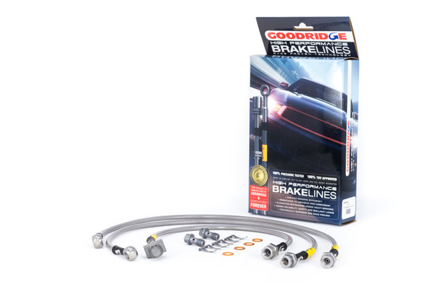 Goodridge USA 14116 G-STOP SS Braided Brake Line Kit