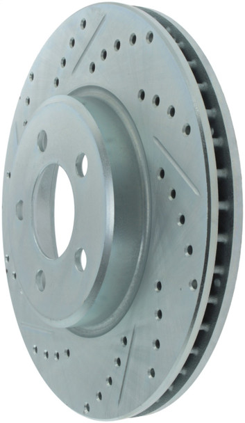 StopTech 227.63059R Select Sport Cross-Drilled And Slotted Disc Brake Rotor