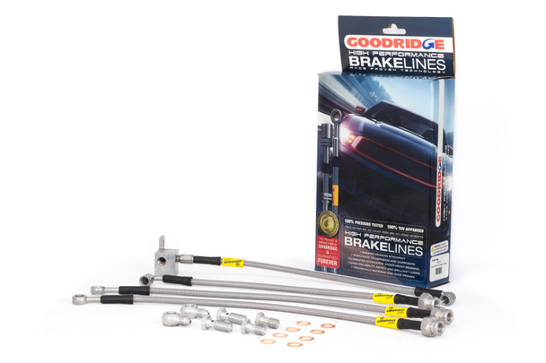 Goodridge USA 25001 G-STOP SS Braided Brake Line Kit Fits 90-05 Miata