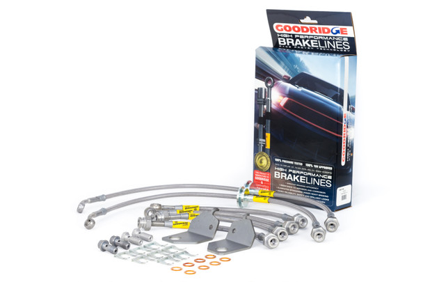 Goodridge USA 12283 G-STOP SS Braided Brake Line Kit Fits 04 GTO