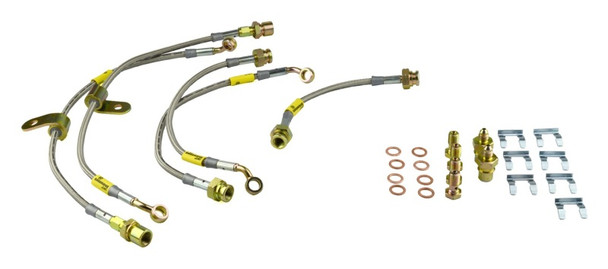 Goodridge USA 12238 G-STOP SS Braided Brake Line Kit Fits 09-15 CTS
