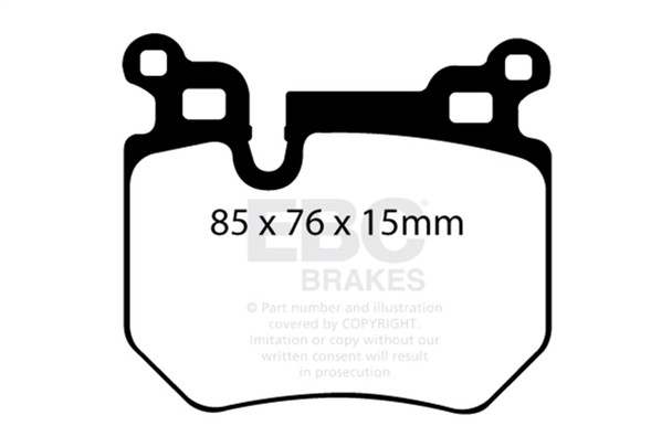 EBC Brakes DP31996C Redstuff Ceramic Low Dust Brake Pads Fits 08-13 135i