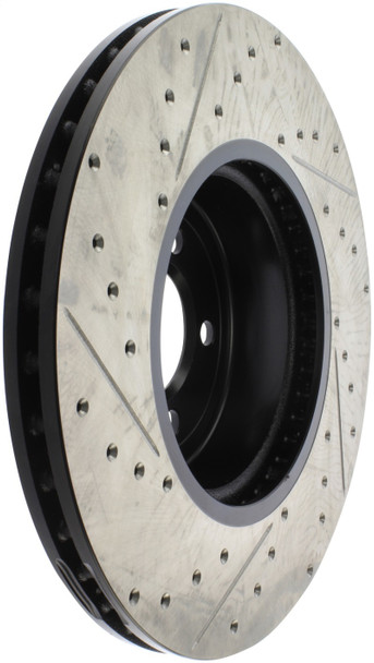 StopTech 127.34144L Sport Cross-Drilled And Slotted Disc Brake Rotor