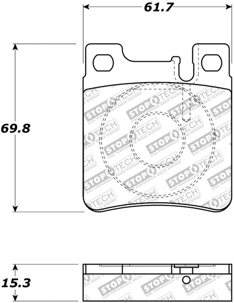 StopTech 308.06030 StopTech Street Brake Pads