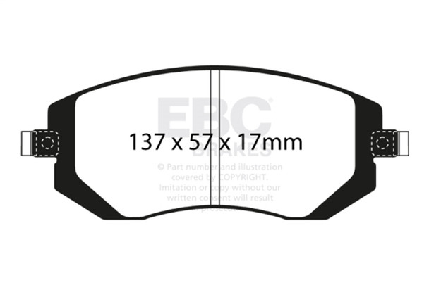 EBC Brakes DP91661 Orangestuff 9000 Series Race Brake Pads