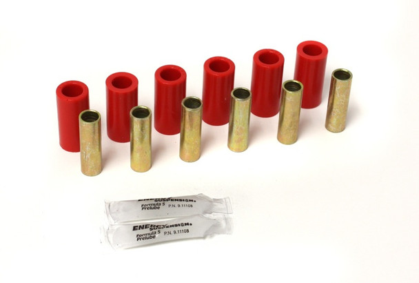 Energy Suspension 2.2101R Leaf Spring Bushing Set Fits 55-75 CJ5 Willys
