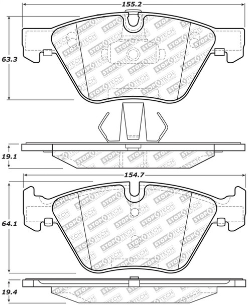 StopTech 305.10610 Street Select Brake Pads