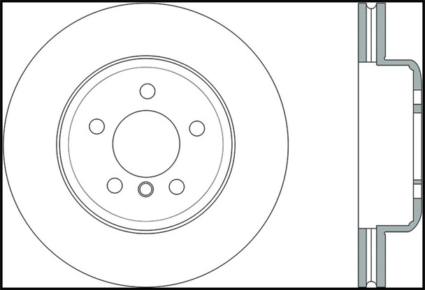 StopTech 126.34124SL Sport Slotted Disc Brake Rotor