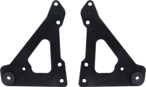 Front Motor Plate 2pc w/ Bushings Black