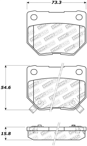 StopTech Street Brake Pads (Part# 308.04611)