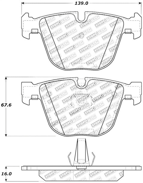 StopTech 308.09190 StopTech Street Brake Pads