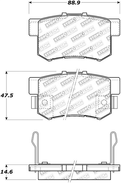 StopTech 308.05360 StopTech Street Brake Pads