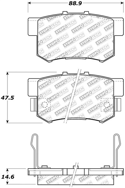 StopTech 305.05370 Street Select Brake Pads
