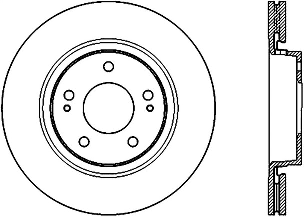 StopTech 126.46078CSL Sport Cryo-Treated Slotted Disc Brake Rotor