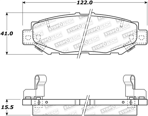 StopTech 308.05720 StopTech Street Brake Pads Fits 92-00 GS300 SC300 SC400 Supra