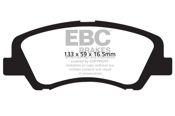 EBC Brakes UD1593 Ultimax  Brake Pads Fits 12-18 Accent Elantra Rio